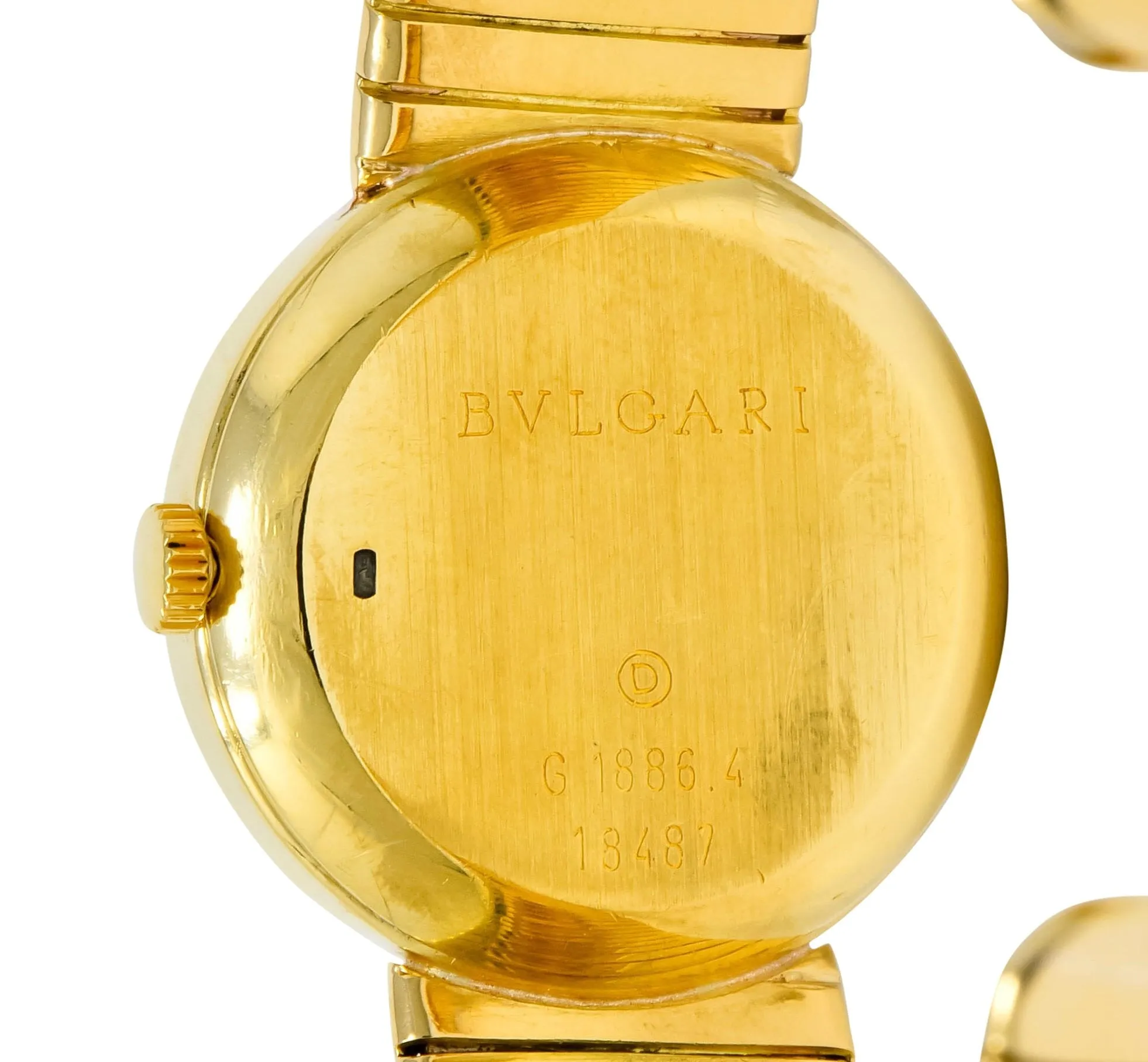 Bulgari 18 Karat Yellow Gold Tubogas Serpenti Flex Band Quartz Wrist Watch