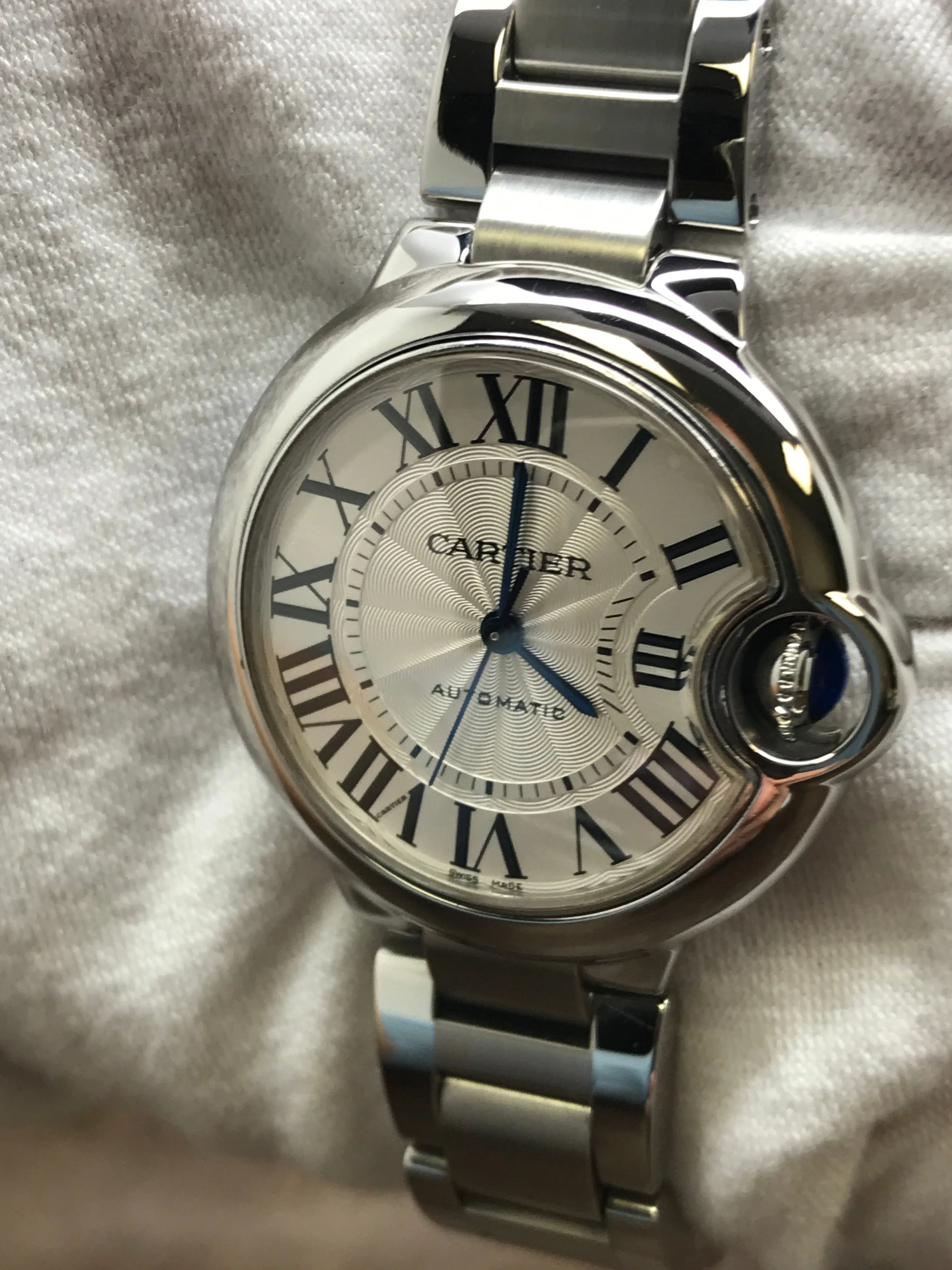 Cartier Ballon Bleu de Cartier 3489 / W6920071 Silver Dial Automatic  Women's Watch