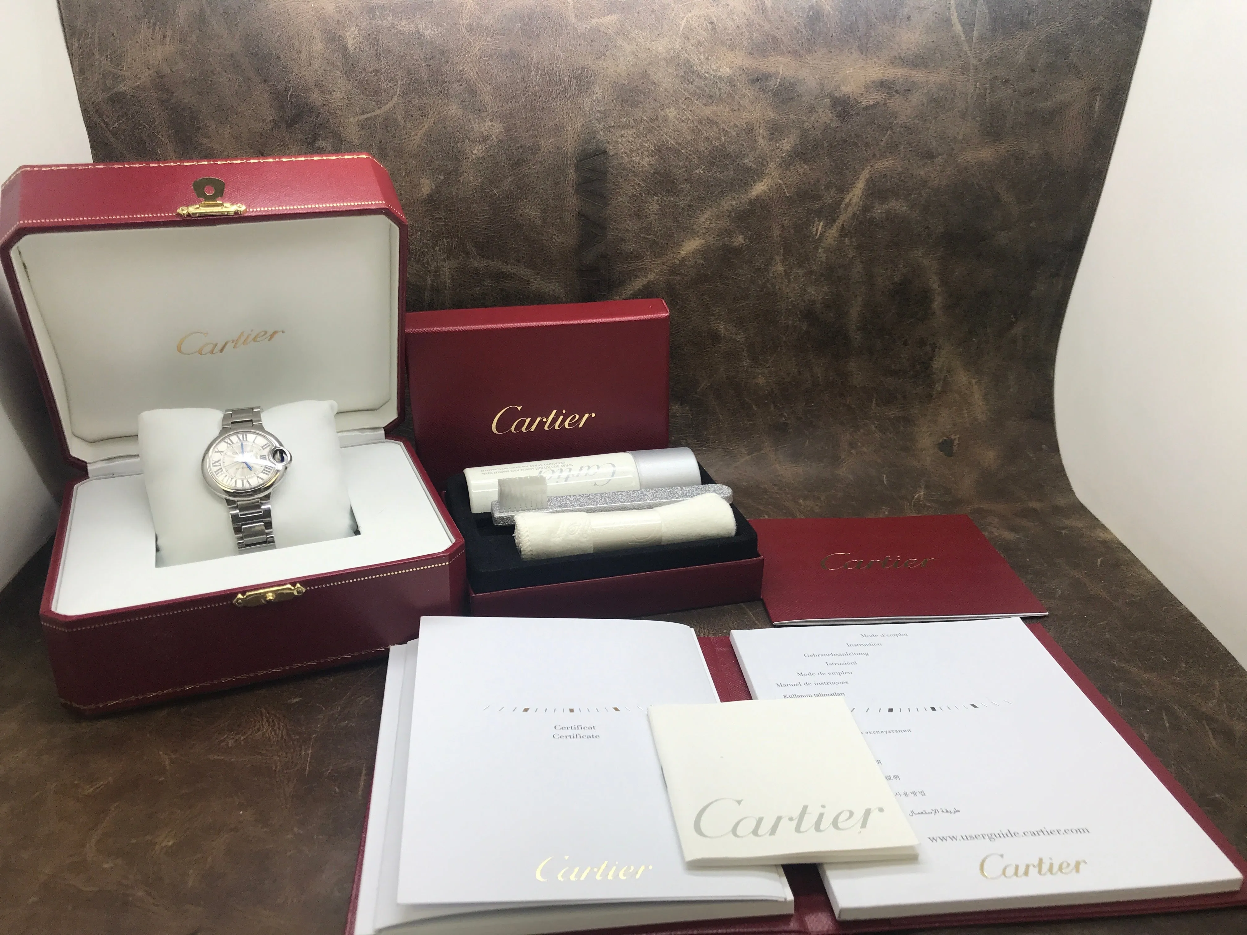 Cartier Ballon Bleu de Cartier 3489 / W6920071 Silver Dial Automatic  Women's Watch