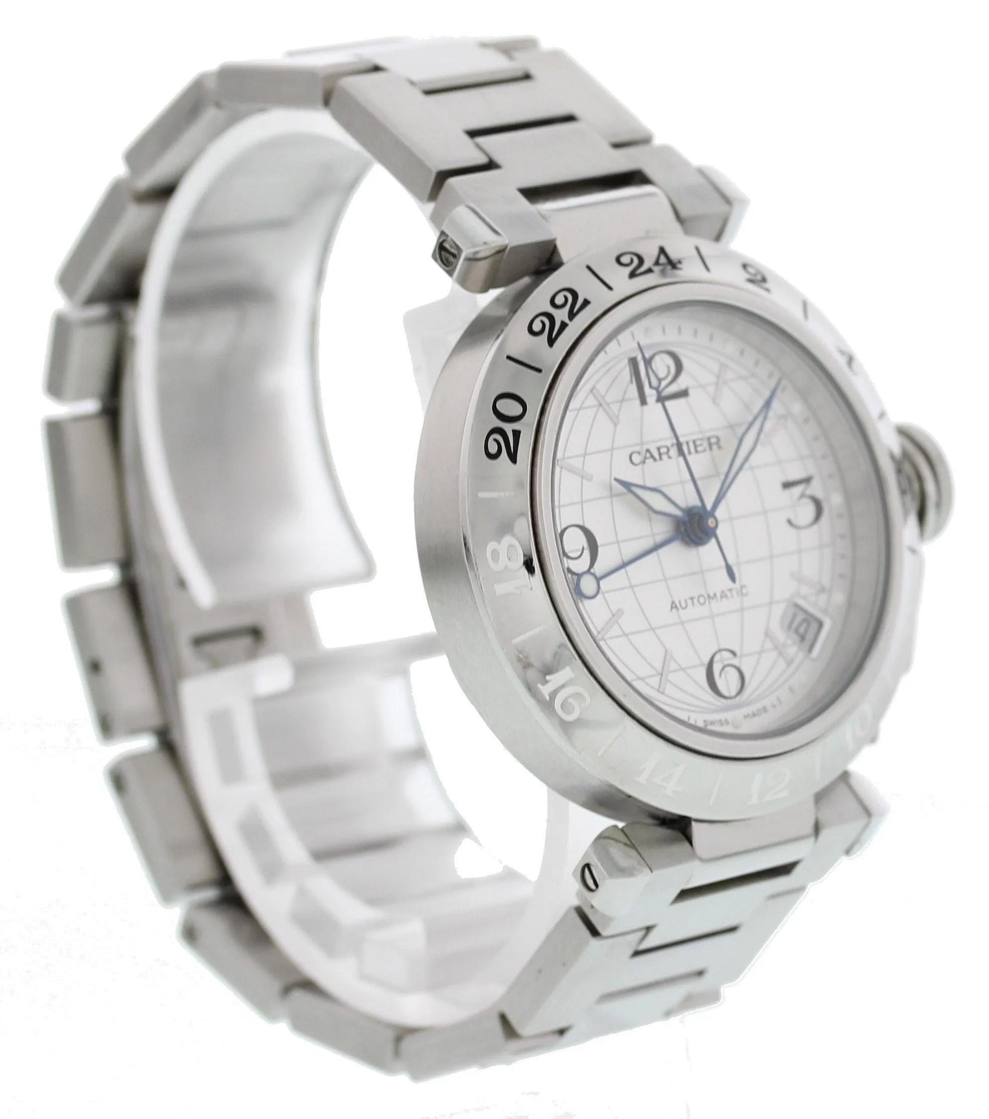 Cartier Pasha 2377 GMT Stainless Steel Automatic