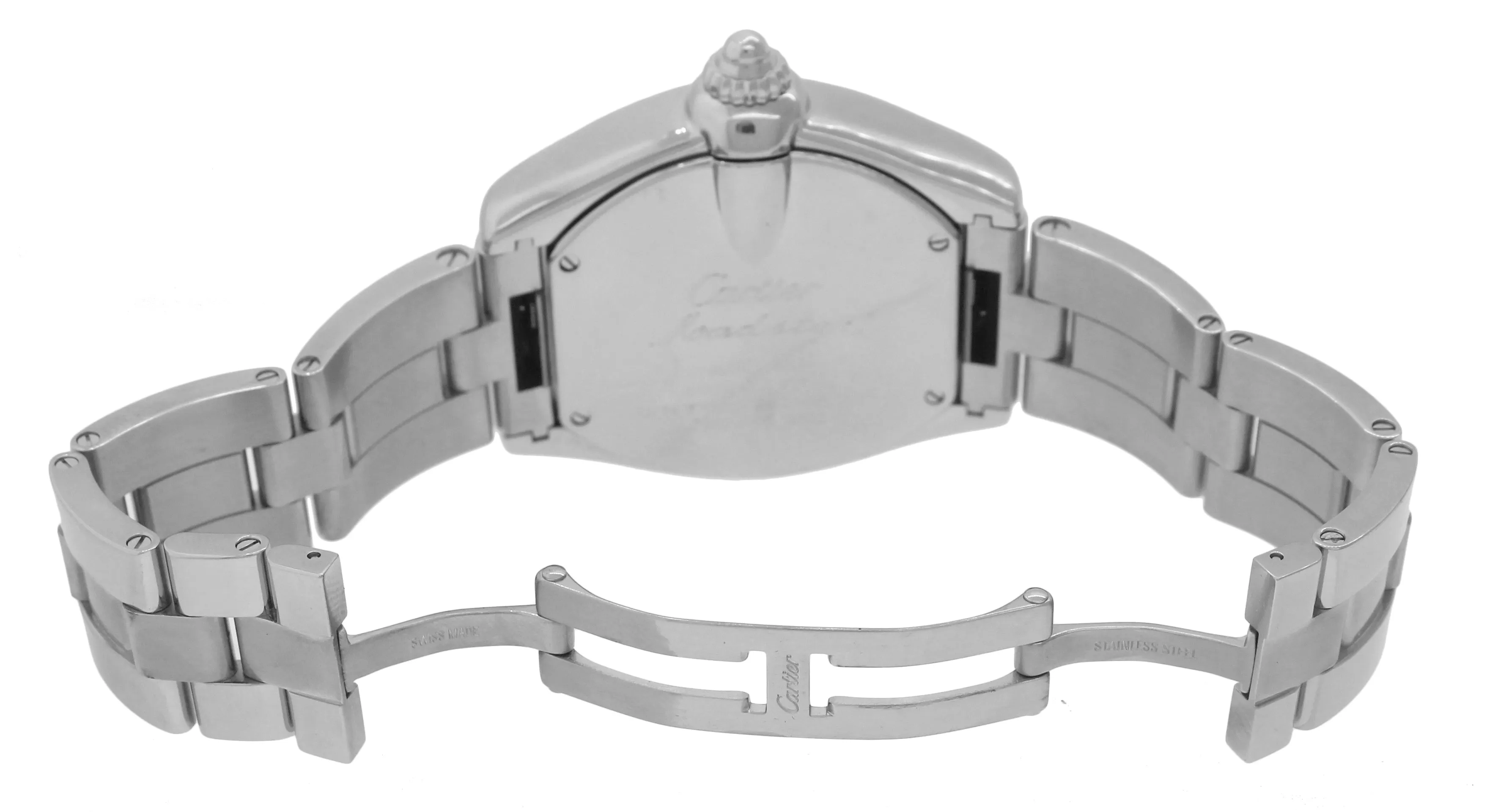 Cartier Roadster XL GMT W62032X6 Silver Roman Automatic Stainless Watch 2722