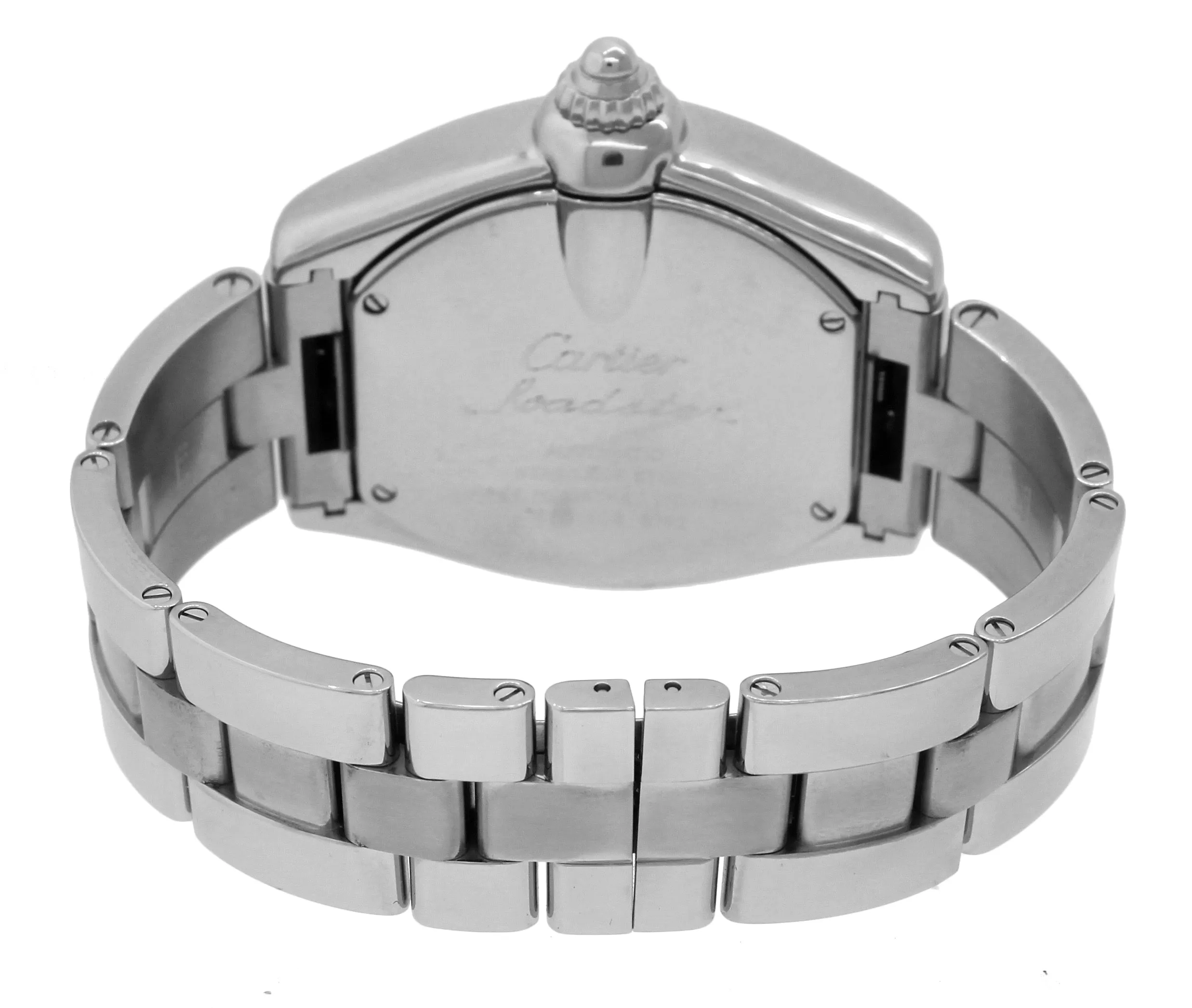 Cartier Roadster XL GMT W62032X6 Silver Roman Automatic Stainless Watch 2722