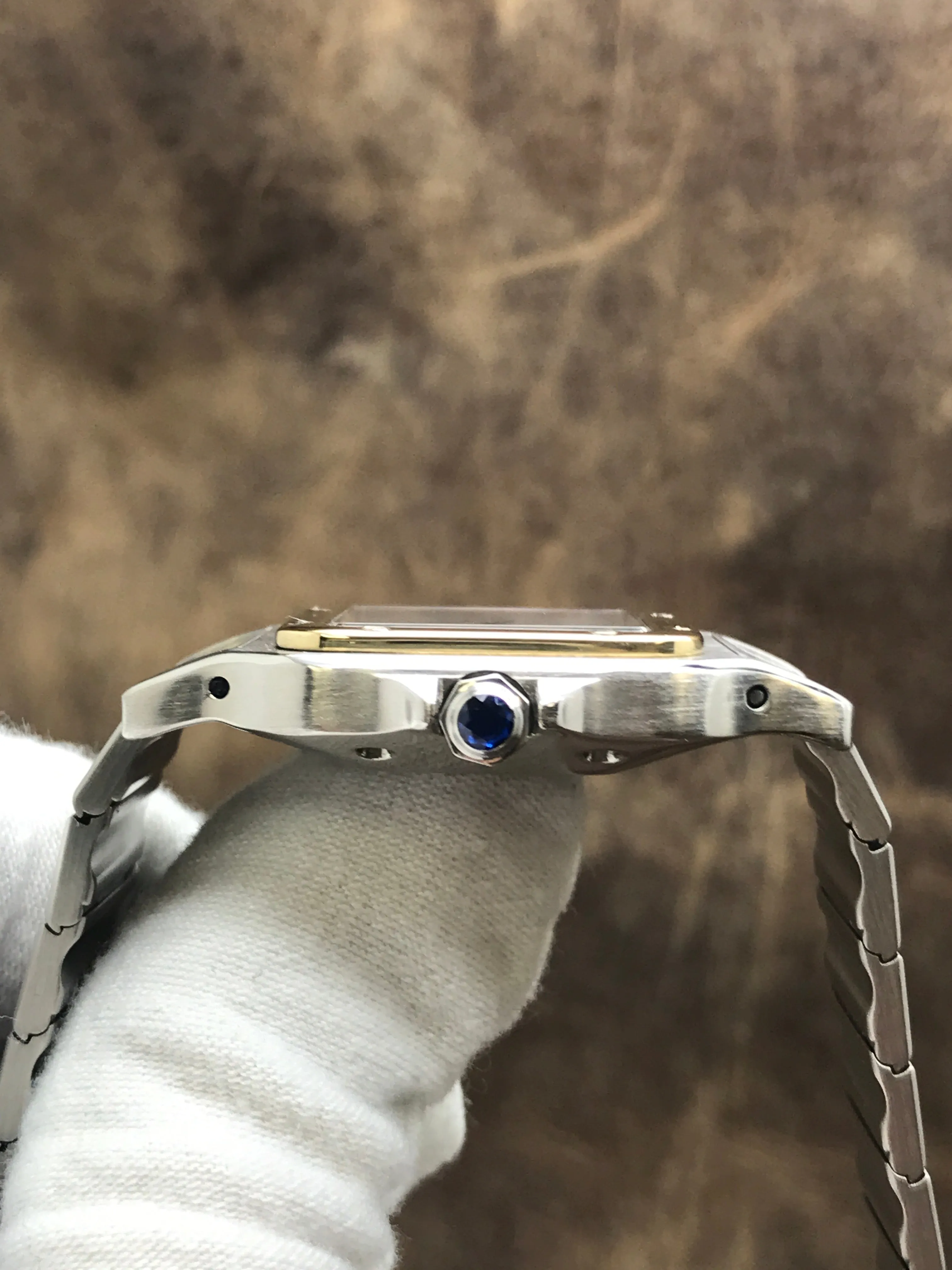 Cartier Santos Galbee 2961 White Dial Automatic Watch