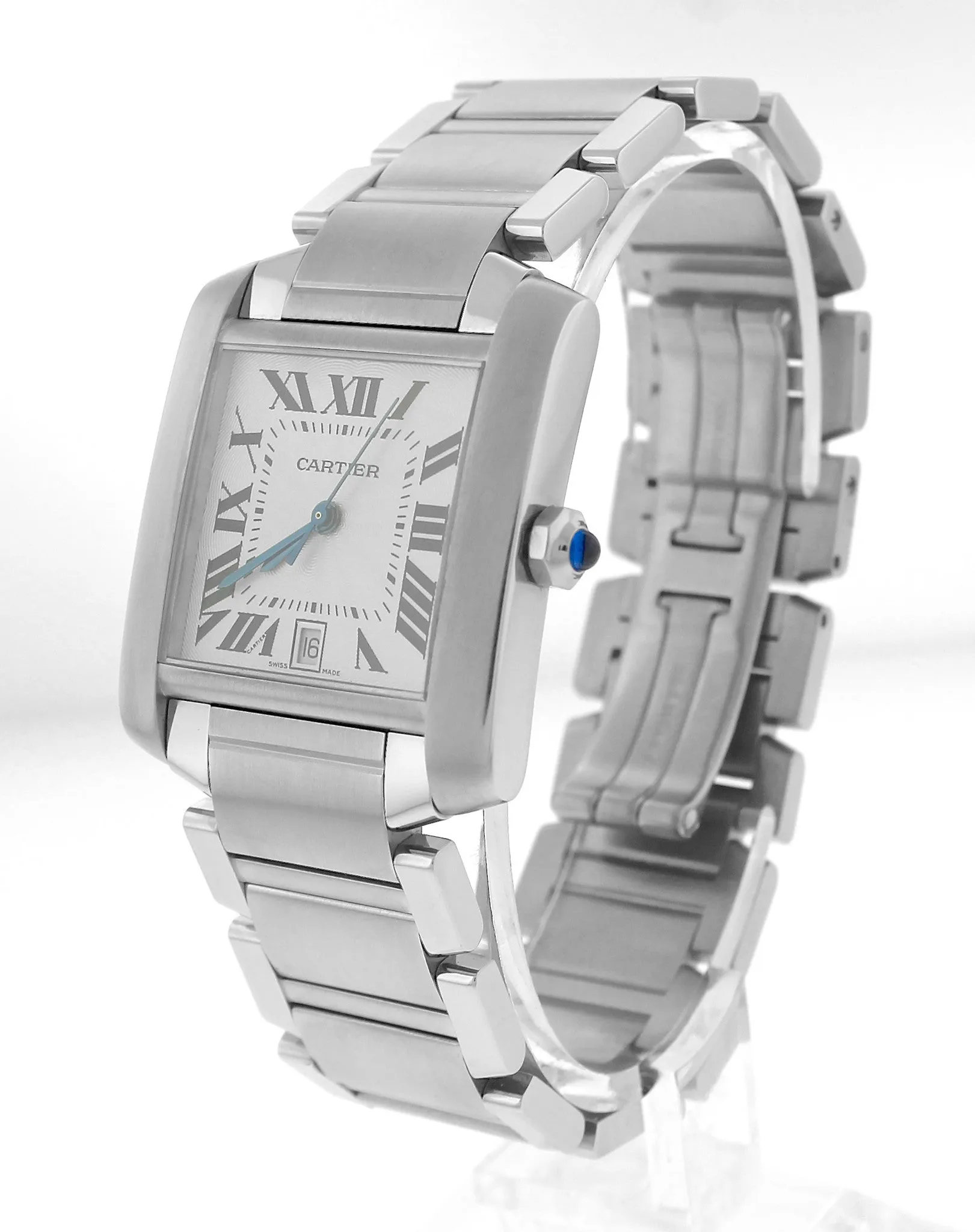 Cartier Tank Francaise Full-Size Automatic Stainless Date Watch W51002Q3 2302