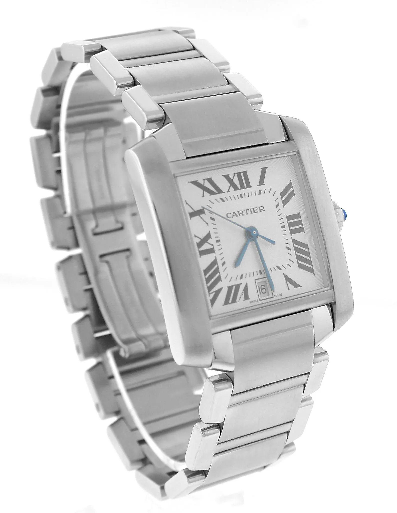 Cartier Tank Francaise Full-Size Automatic Stainless Date Watch W51002Q3 2302