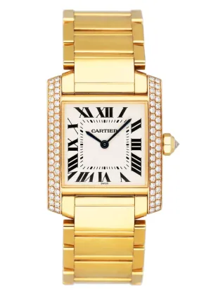 Cartier Tank Francaise WE1008R8 Diamond Midsize Ladies Watch