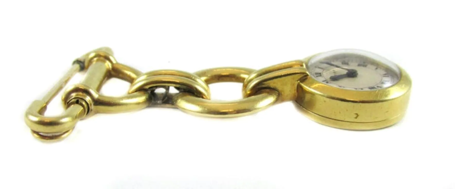 Cartier Yellow Gold Art Deco Pendant Lapel Pin Watch