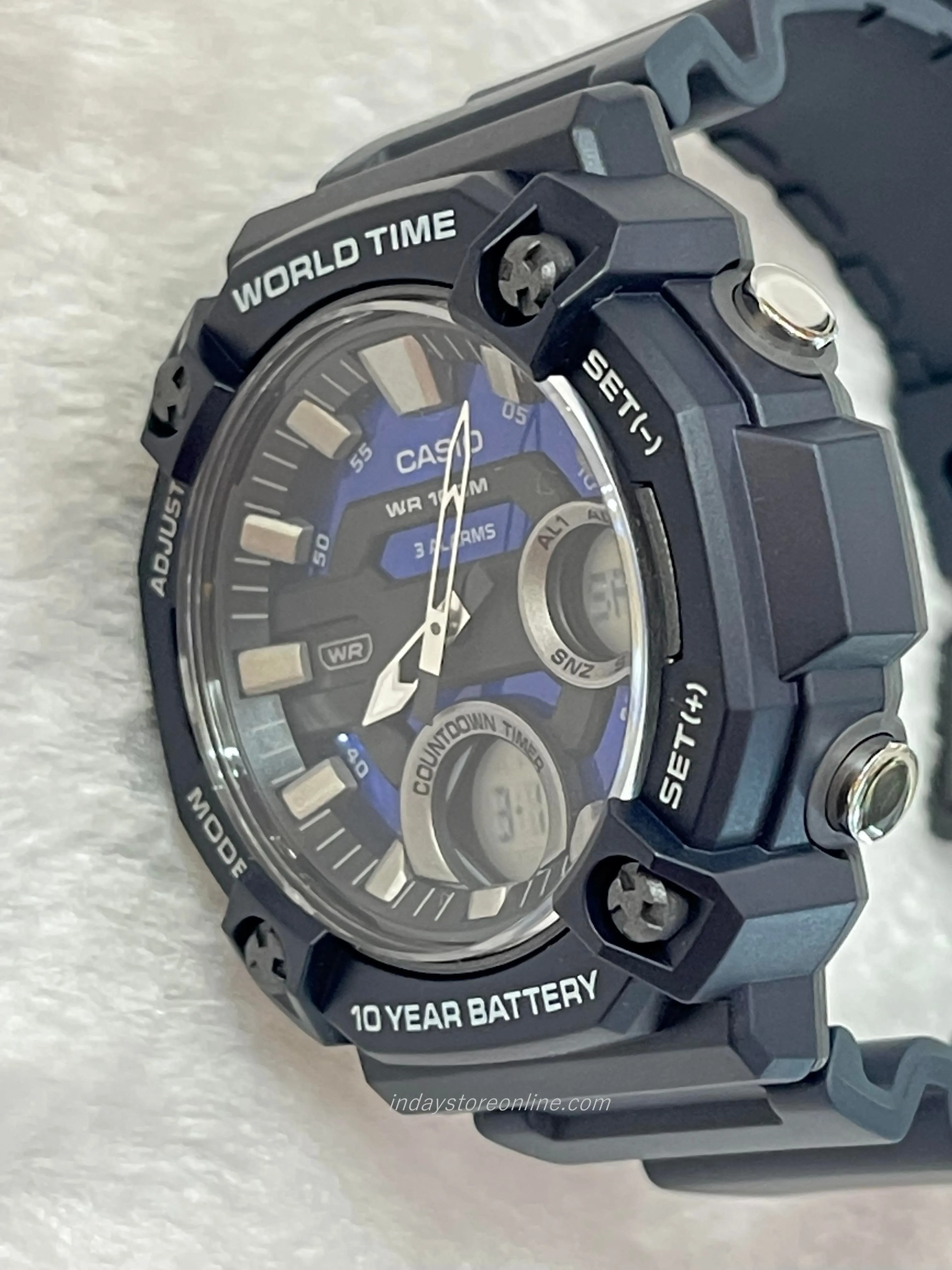 Casio Analog-Digital Men's Watch AEQ-120W-2A Resin Band Resin Glass Battery Life 10-Years