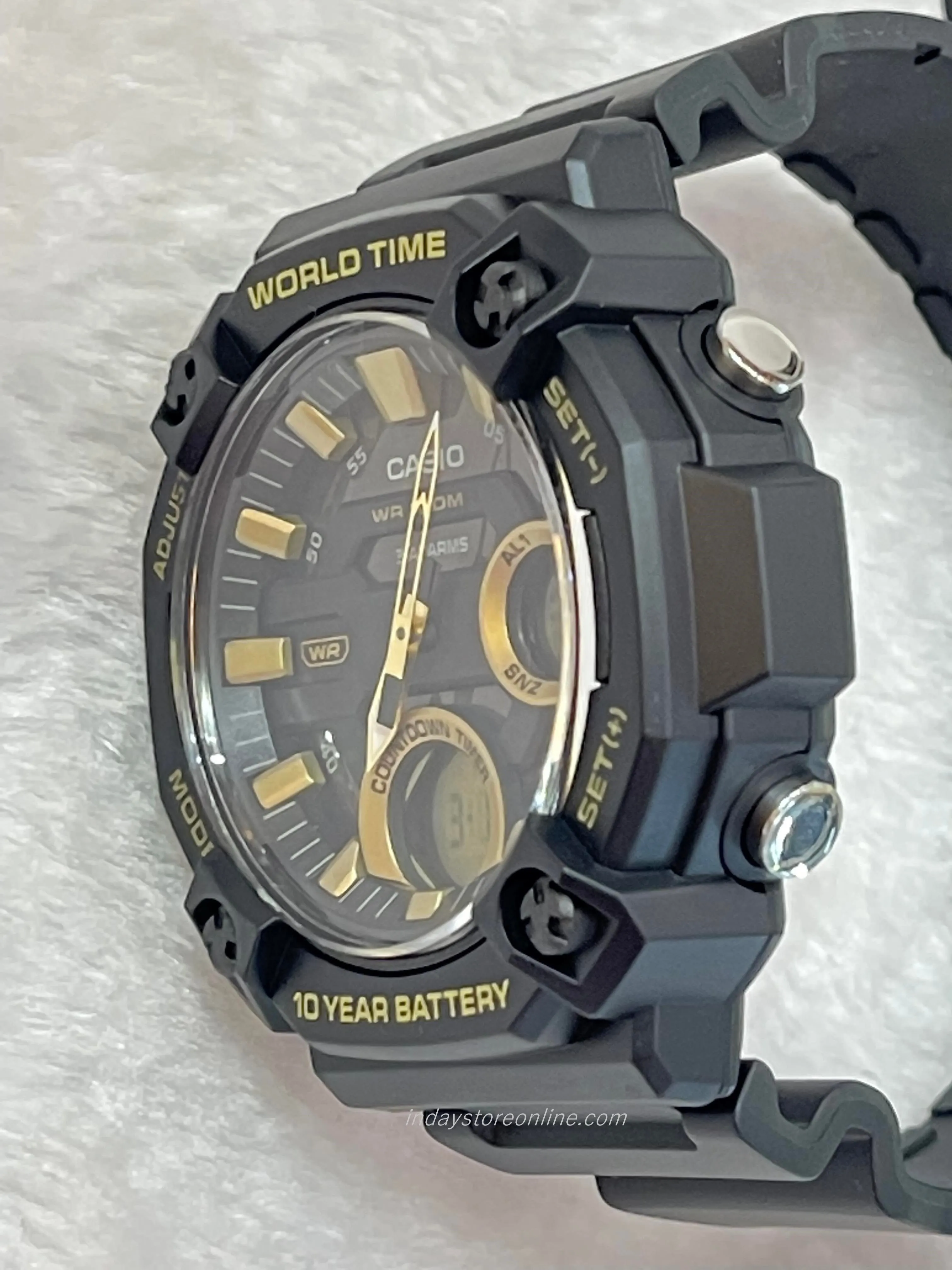 Casio Analog-Digital Men's Watch AEQ-120W-9A Resin Band Resin Glass Battery Life 10-Years