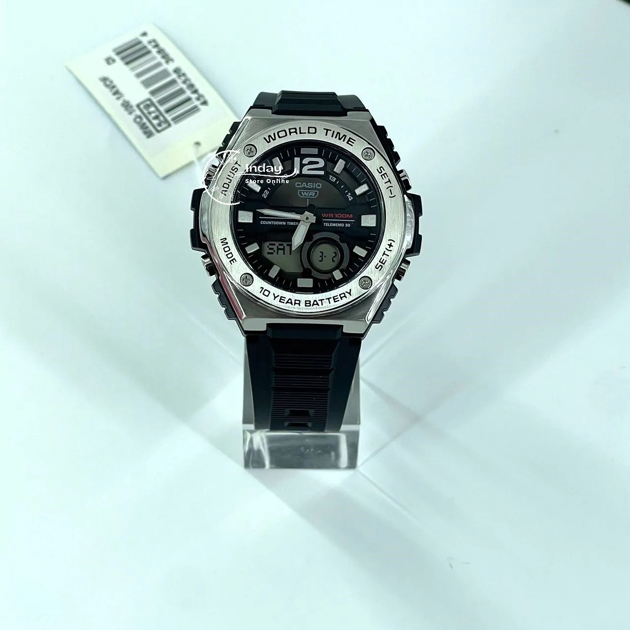 Casio Analog-Digital Men's Watch MWQ-100-1A Resin Band Resin Glass Battery Life: 10 years