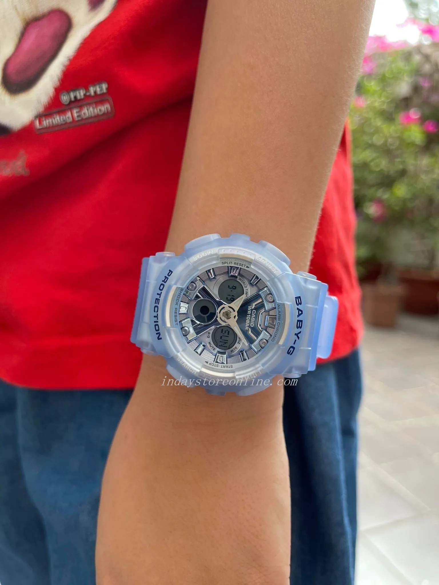 Casio Baby-G Women's Watch BA-130CV-2A Resin Band Mineral Glass Shock Resistant