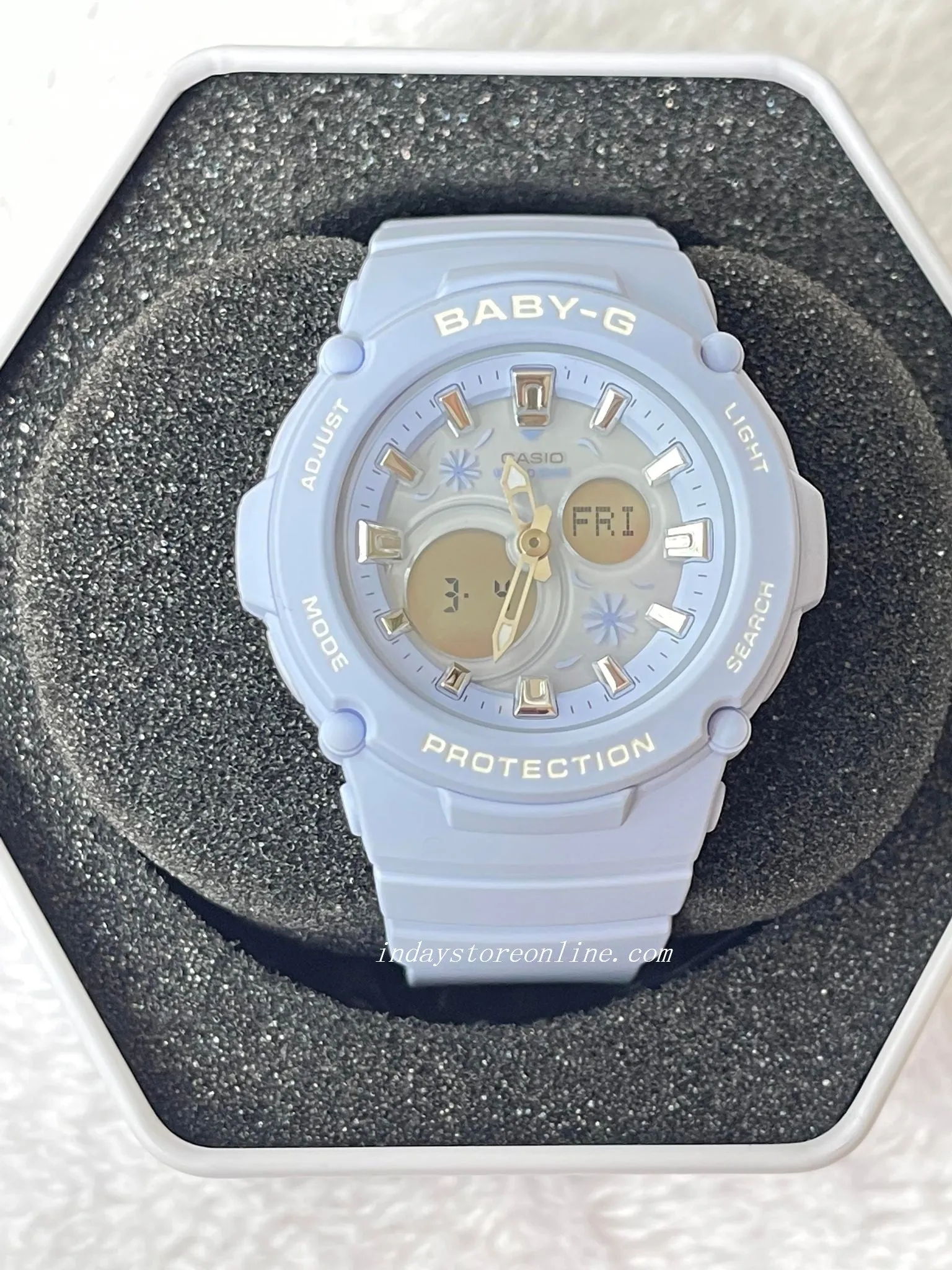 Casio Baby-G Women's Watch BGA-270FL-2A Resin Band Mineral Glass Shock Resistant