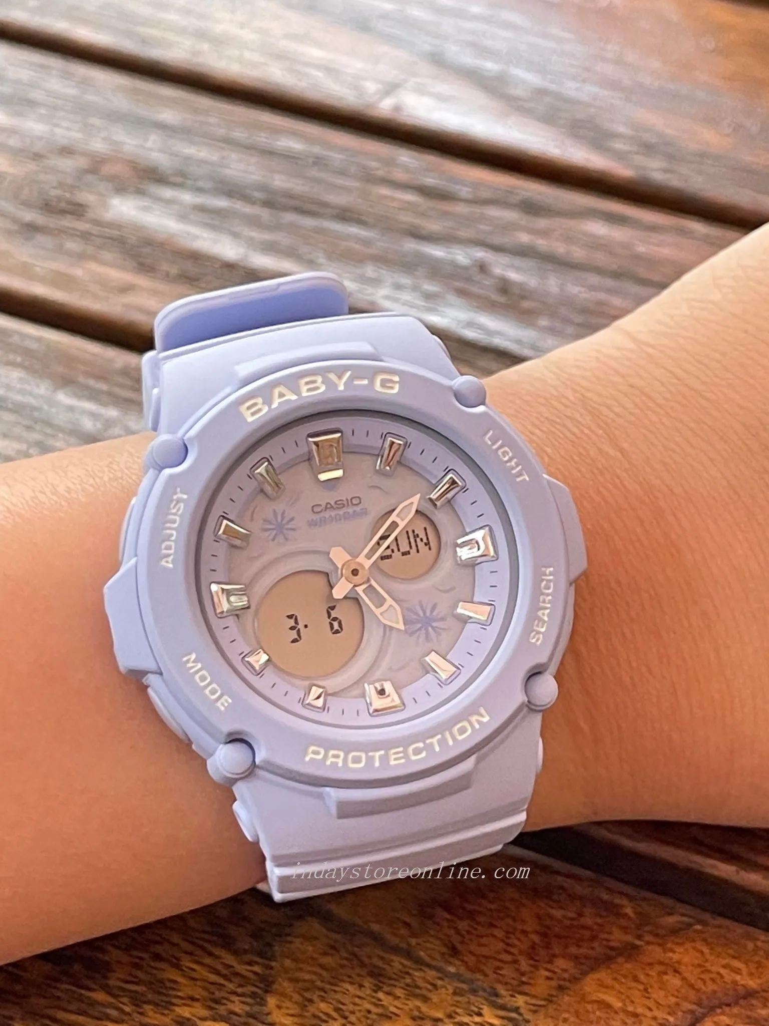 Casio Baby-G Women's Watch BGA-270FL-2A Resin Band Mineral Glass Shock Resistant