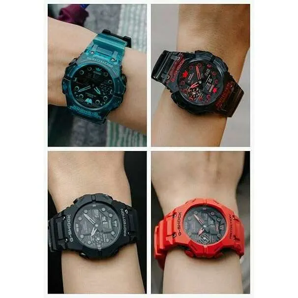 CASIO G-SHOCK BLUETOOTH ANALOG DIGITAL BLACK SKELETON MEN WATCH GA-B001G-1AJF