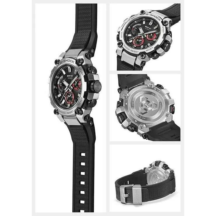 CASIO G-SHOCK DAY-DATE ANALOG BLACK & RED MEN WATCH MTG-B3000-1AJF