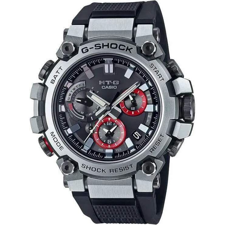 CASIO G-SHOCK DAY-DATE ANALOG BLACK & RED MEN WATCH MTG-B3000-1AJF