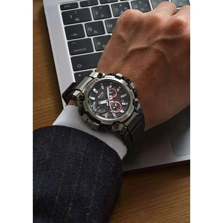 CASIO G-SHOCK DAY-DATE ANALOG BLACK & RED MEN WATCH MTG-B3000-1AJF