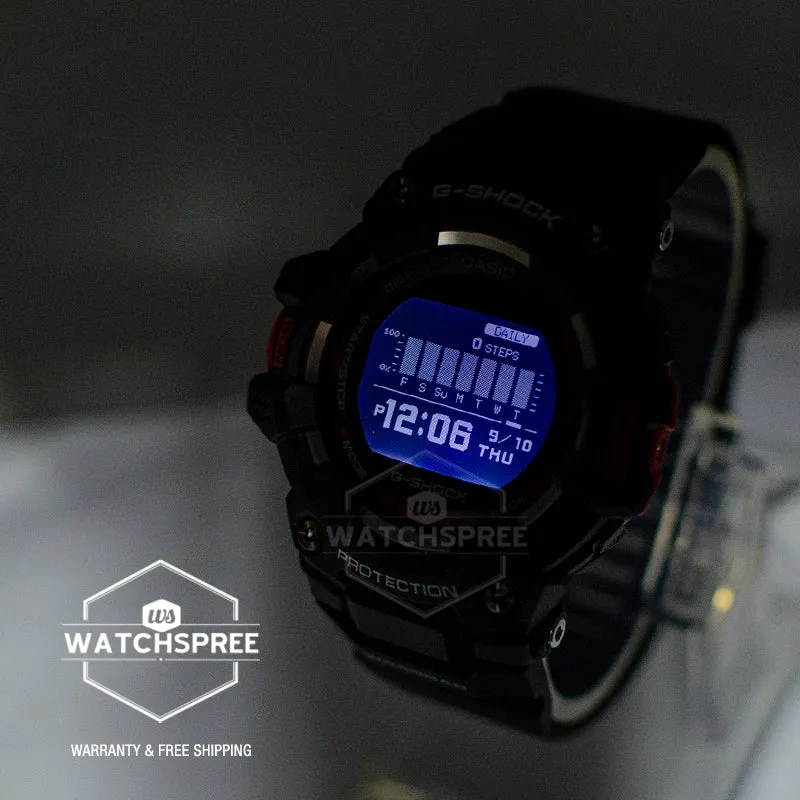 Casio G-Shock G-SQUAD Bluetooth© Black Resin Band Watch GBD100-1D GBD-100-1