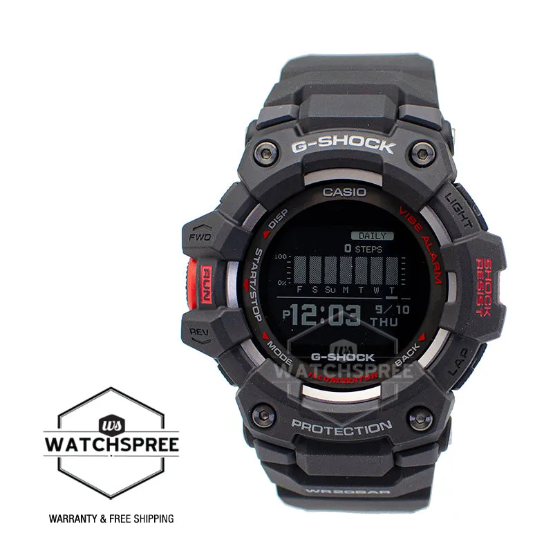 Casio G-Shock G-SQUAD Bluetooth© Black Resin Band Watch GBD100-1D GBD-100-1