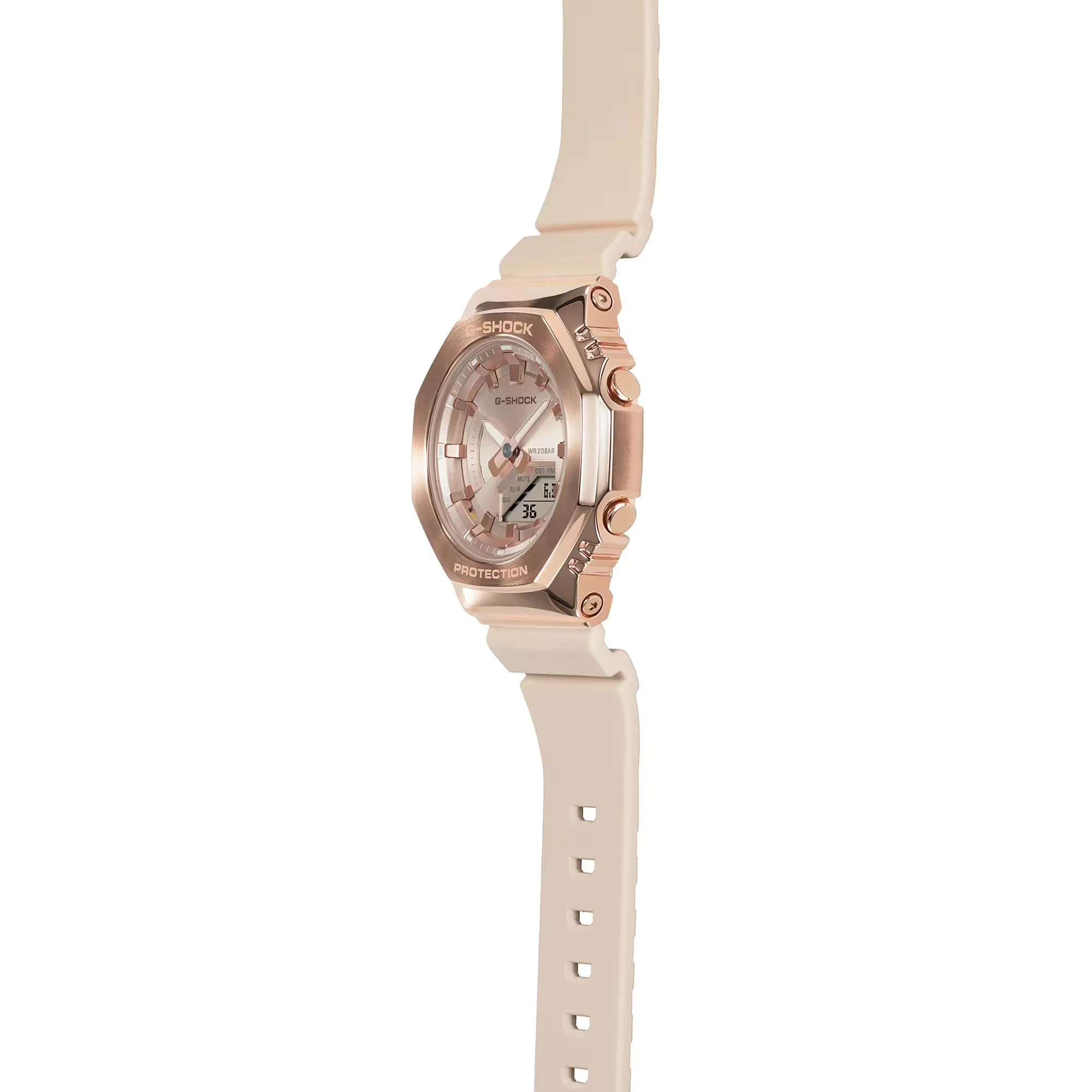 Casio G-Shock GMS CasiOak Pink Gold GMS2100PG-4A Womens Watch