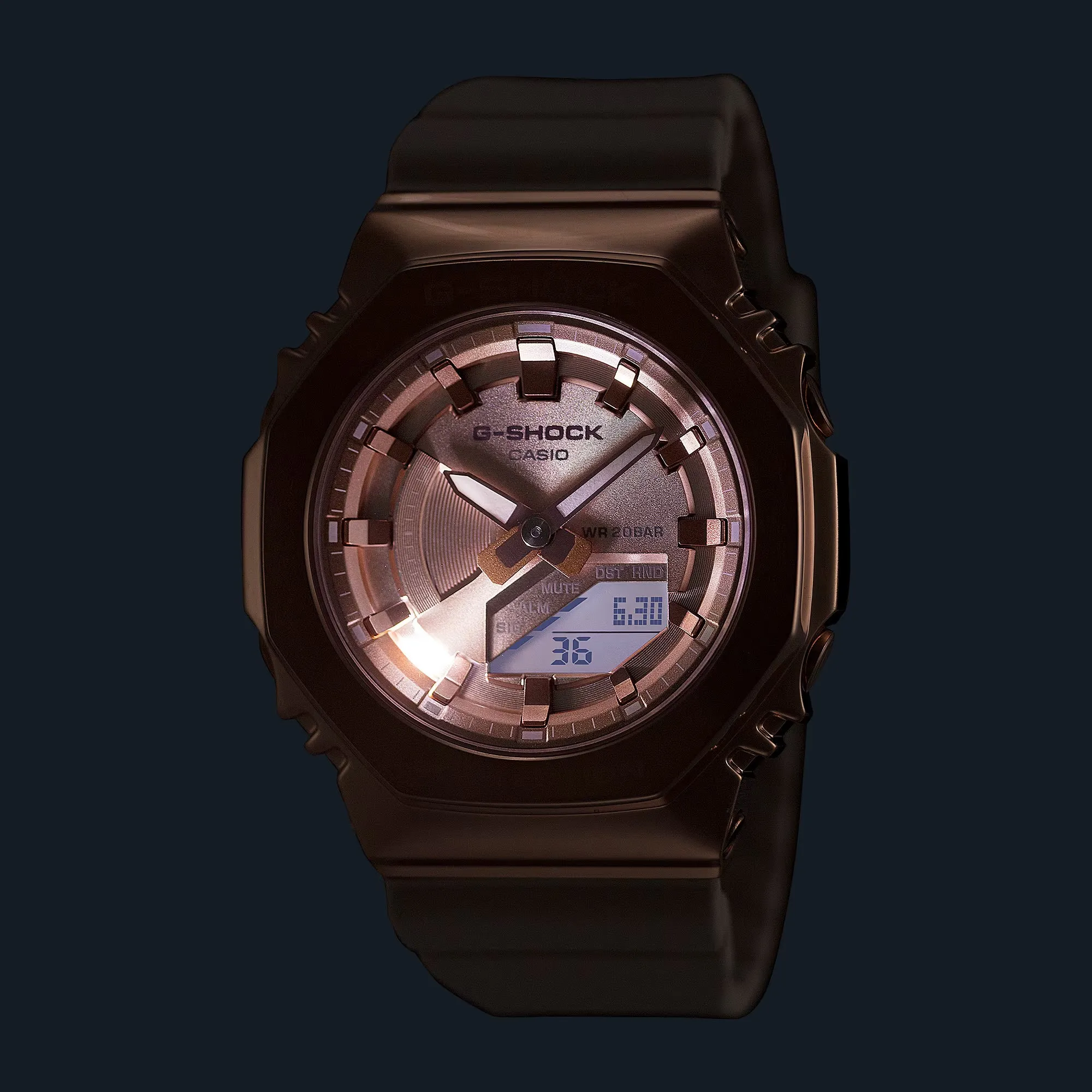 Casio G-Shock GMS CasiOak Pink Gold GMS2100PG-4A Womens Watch