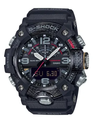 CASIO G SHOCK MASTER OF G MUDMASTER BLACK FACE CASE DIG ANA