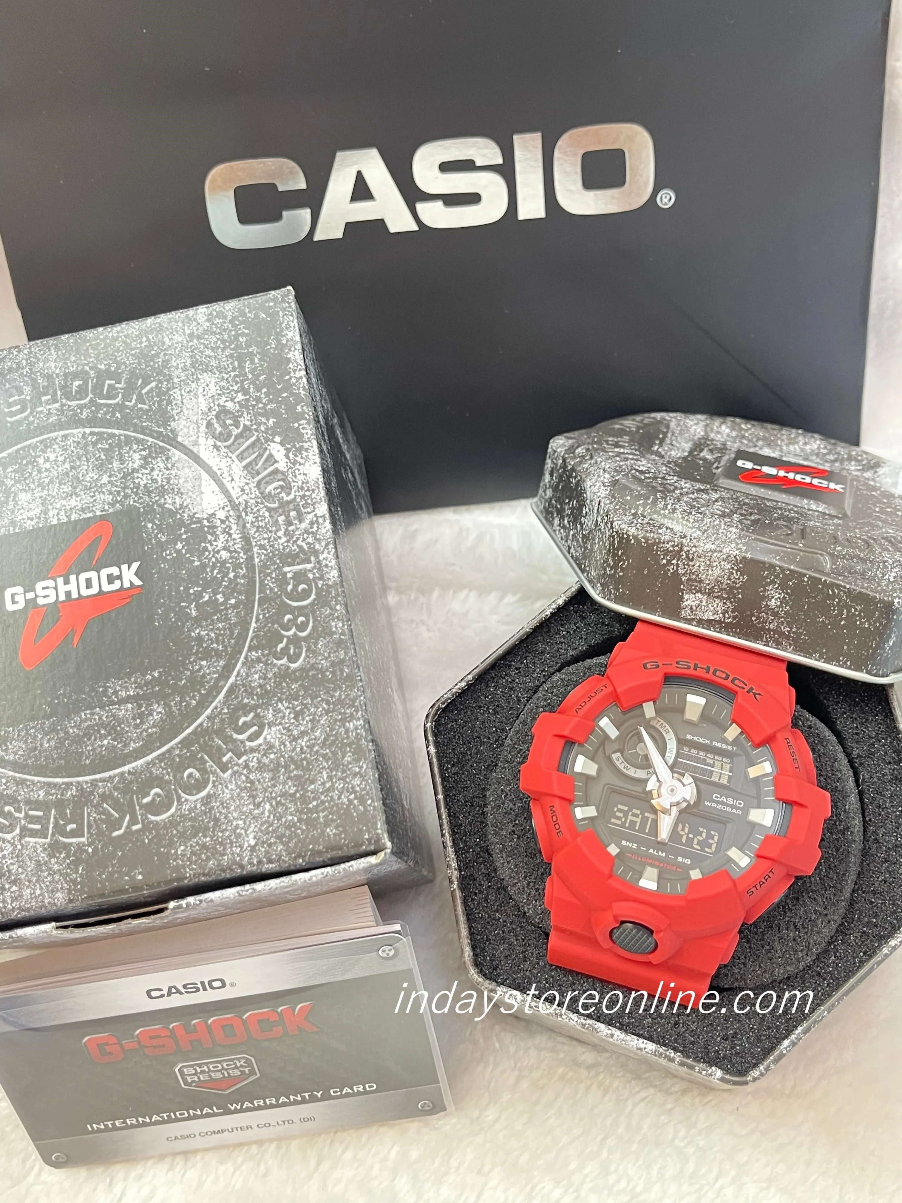 Casio G-Shock Men's Watch GA-700-4A Analog-Digital GA-700 Series Shock Resistant Sporty Design