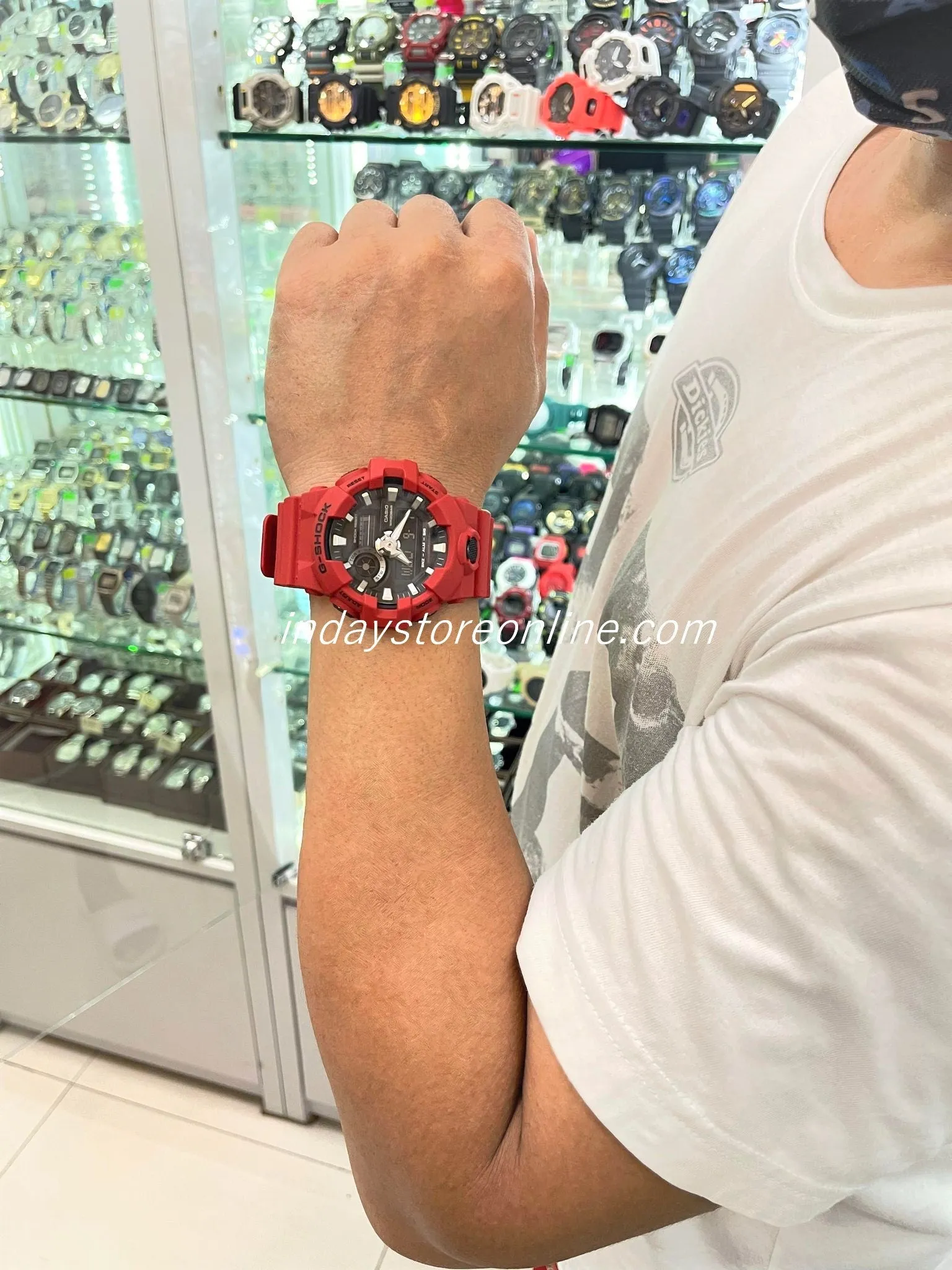 Casio G-Shock Men's Watch GA-700-4A Analog-Digital GA-700 Series Shock Resistant Sporty Design
