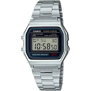 Casio Men's A158WA-1DF Stainless Steel Digital Watch