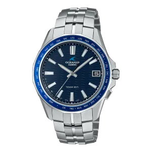 Casio Oceanus Manta 41.3mm Blue Dial Titanium Men's Watch OCWS400-2A