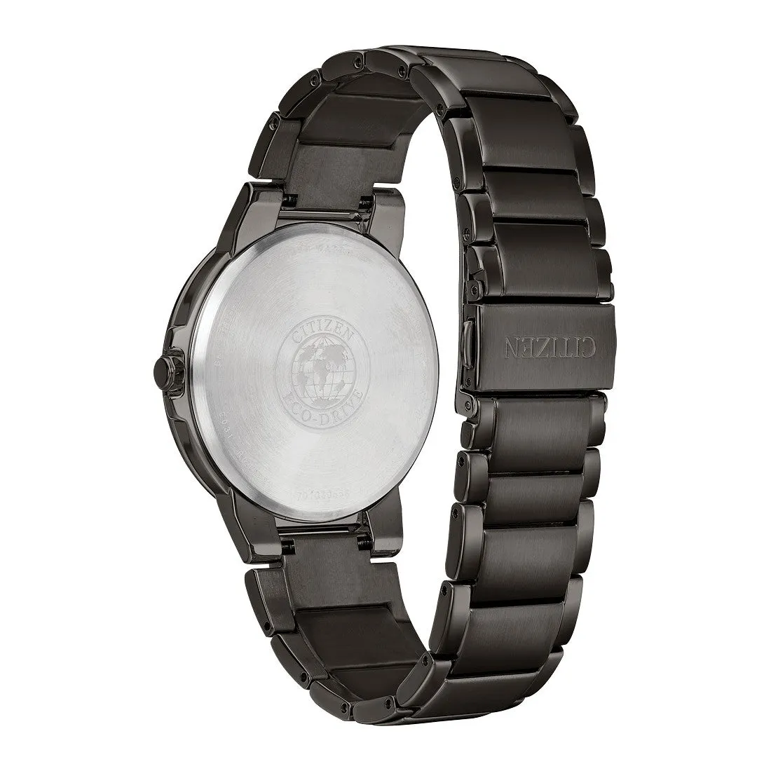 Citizen Axiom Mens Eco Drive Grey Tone Black Dial Watch