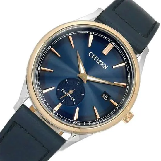 Citizen BV1114-18L BV1114-18 Eco Drive Blue Dial Leather Watch