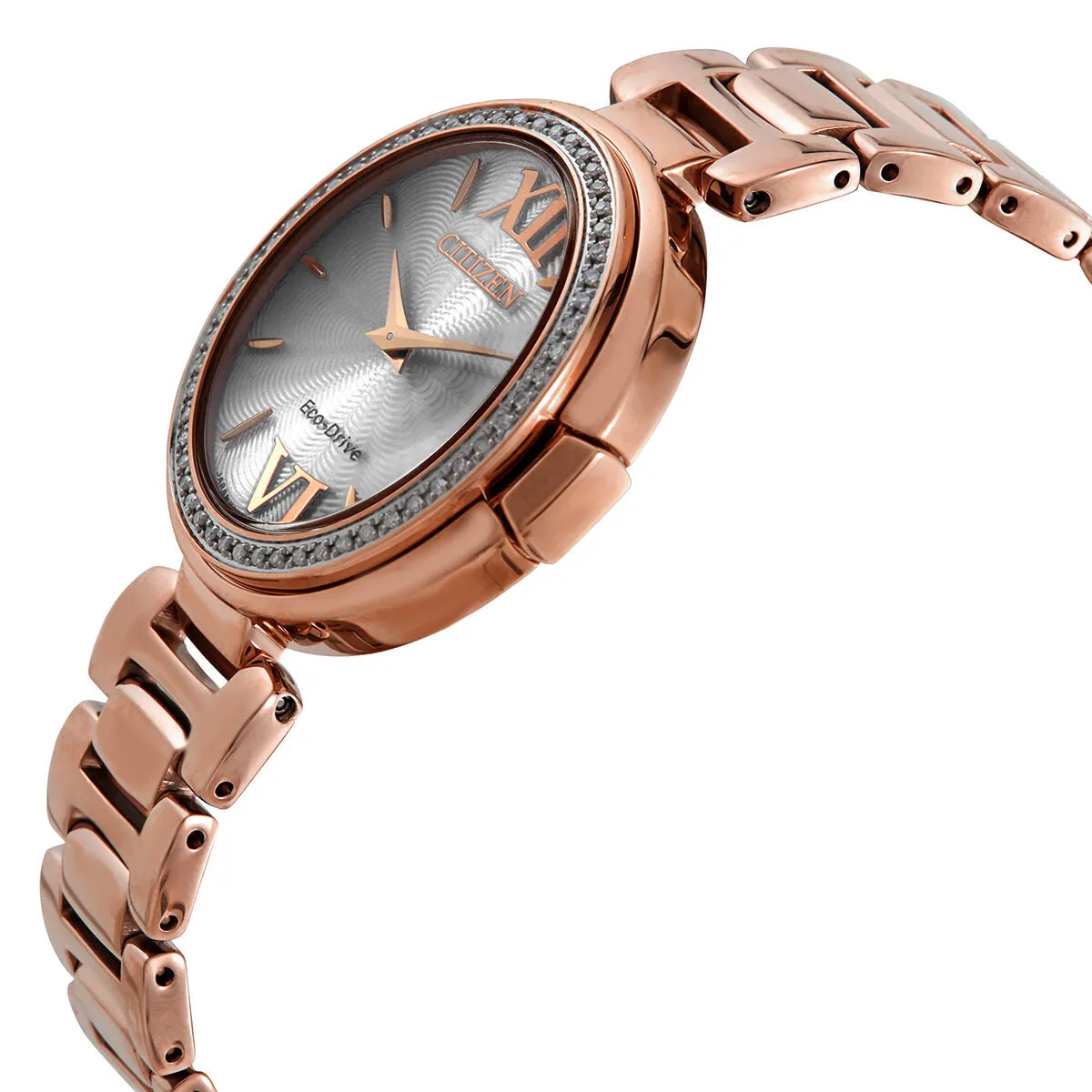 Citizen Capella Diamond Silver Dial Ladies Watch EX1503-54A