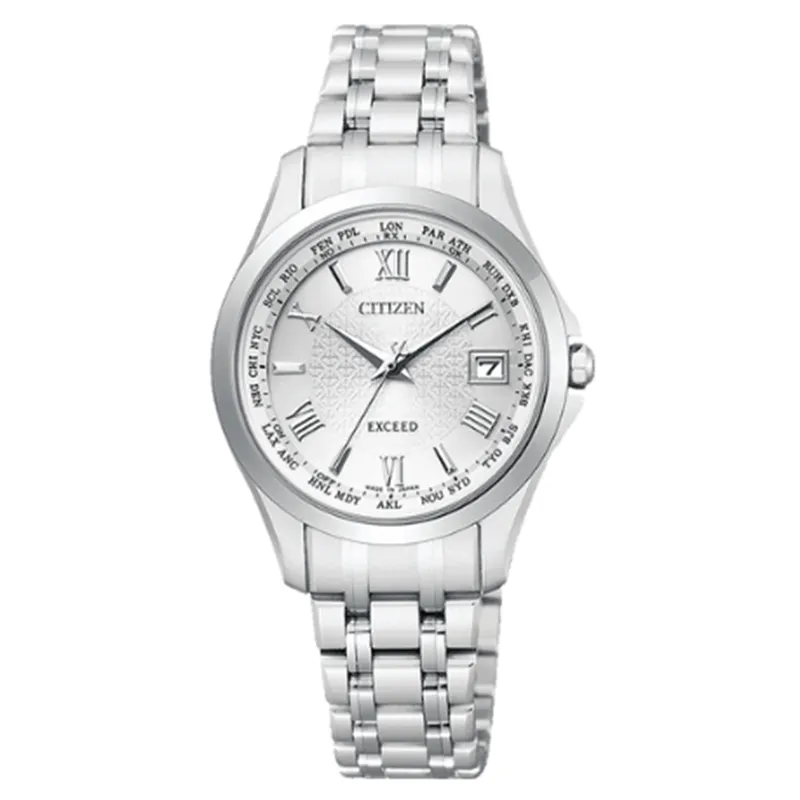 CITIZEN EXCEED EC1120-59A eco-drive radio pair model women's  watch