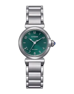 Citizen Ladies Eco-Drive Watch Green Dial EM1130-83X