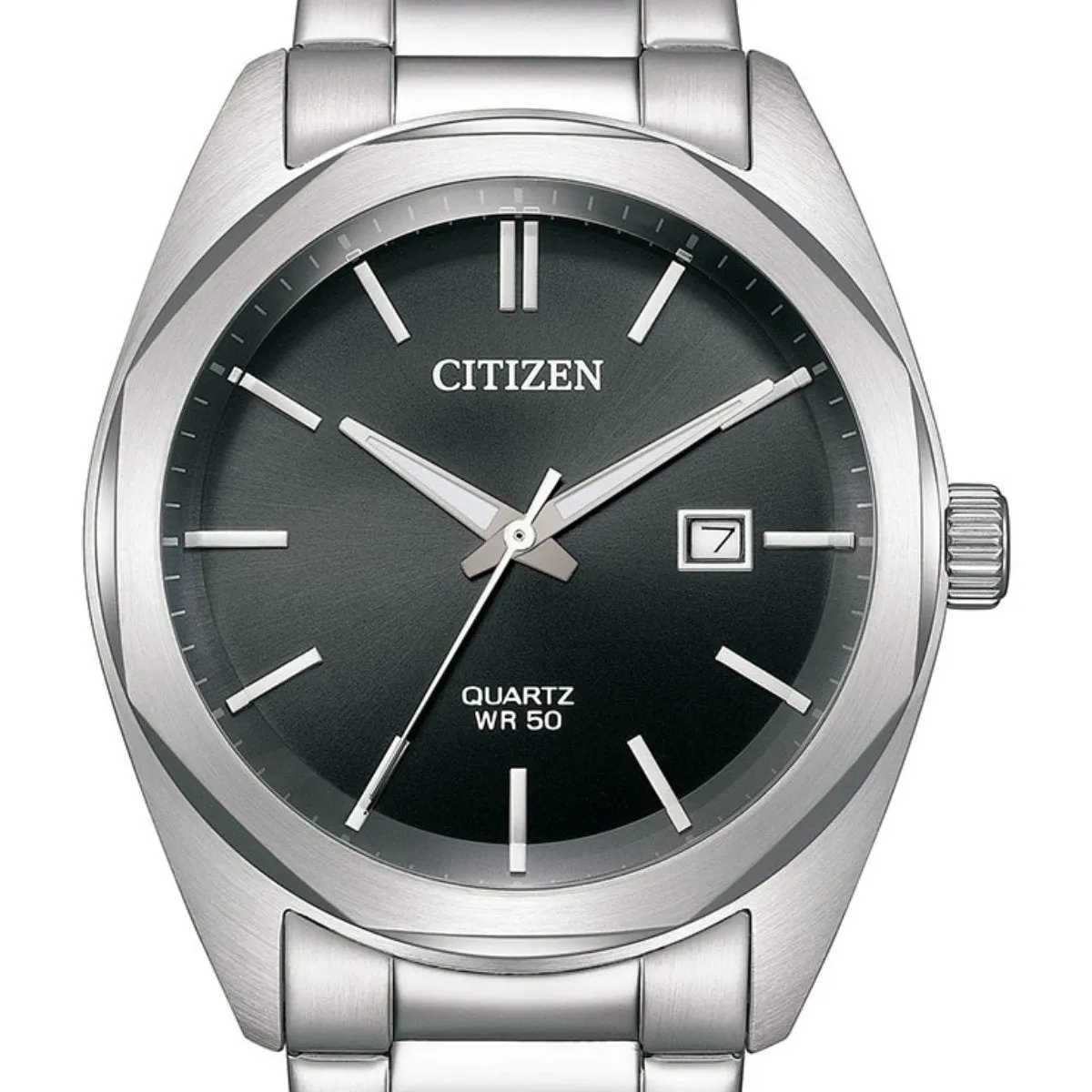 Citizen Quartz BI5110-54E BI5110 Black Dial Analog Dress Gents Watch