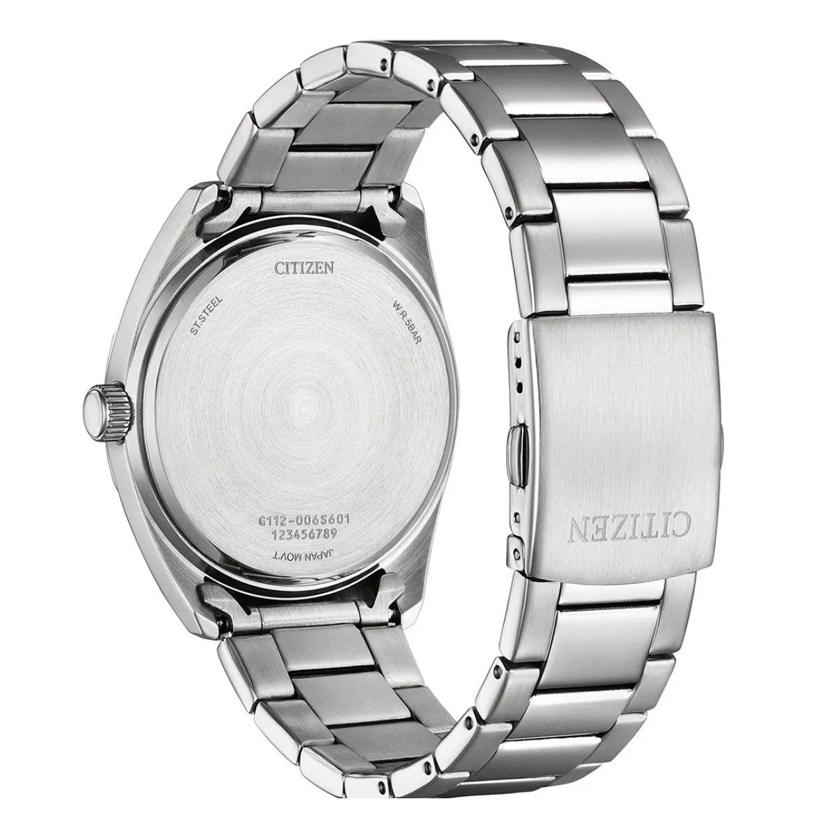 Citizen Quartz BI5110 BI5110-54A Silver Dial Stainless Steel Analog Watch