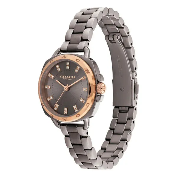 Coach Tatum Grey Stainless Steel Grey Dial Quartz Watch for Ladies - 14504155