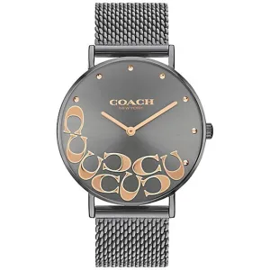 Coach Women's Watch - Perry Quartz Grey Dial Stainless Steel Bracelet | 14503825