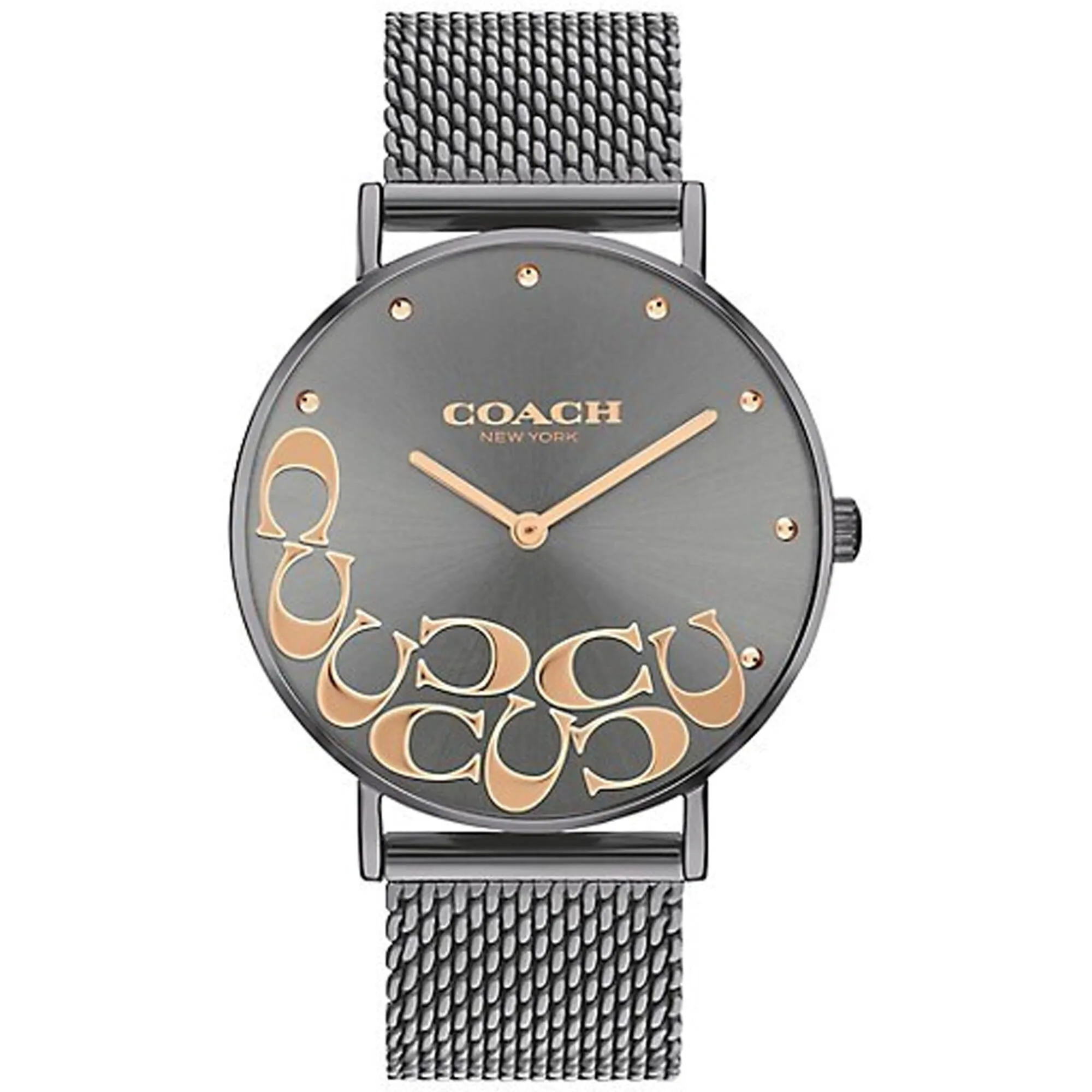 Coach Women's Watch - Perry Quartz Grey Dial Stainless Steel Bracelet | 14503825