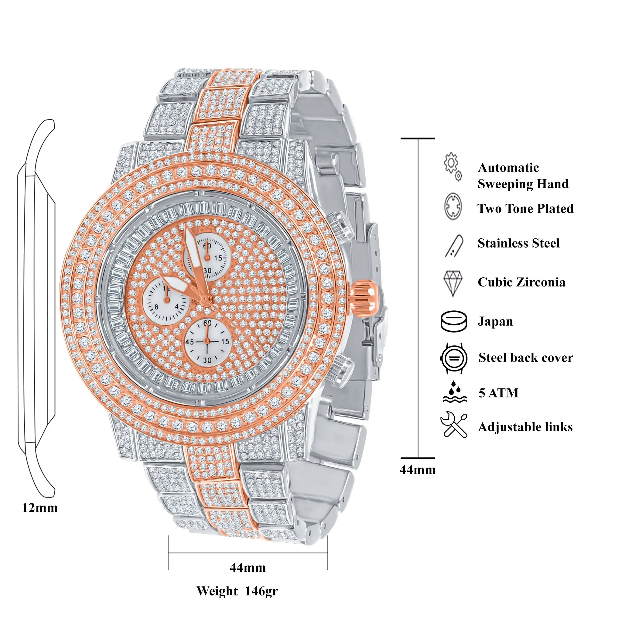 COMELY HIP HOP METAL WATCH | 5627631