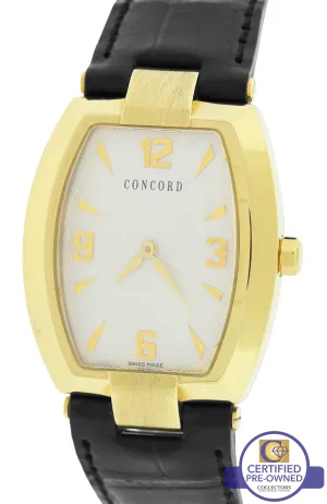 Concord La Scala Tonneau 18K Yellow Gold Quartz 50.G3.1480 Watch Men's Women's