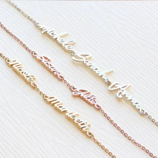 Customizable Three Name Bracelet