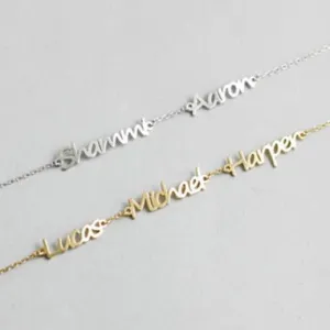 Customizable Three Name Bracelet
