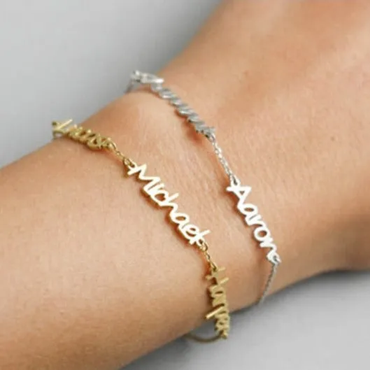 Customizable Three Name Bracelet