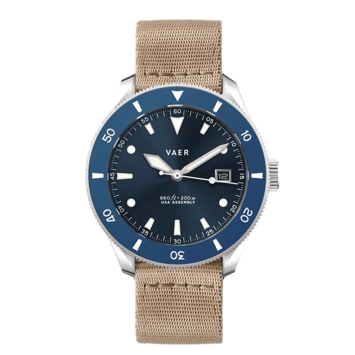 D4 Meridian Navy - Matte USA Solar 42mm