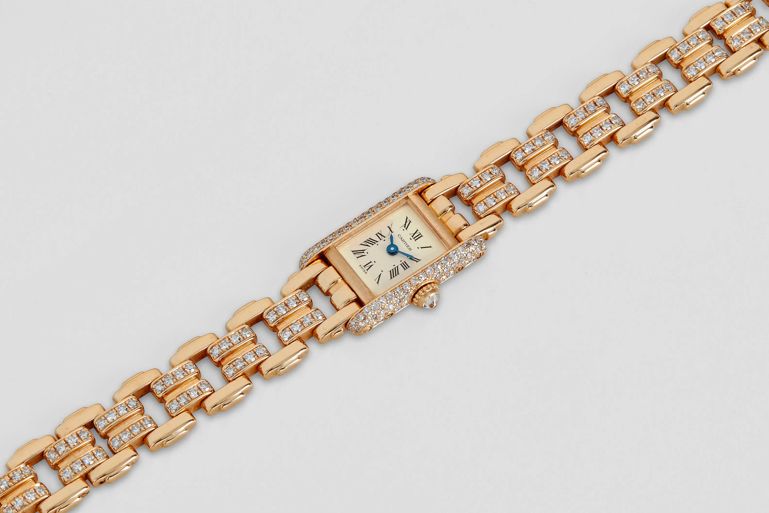 Diamond Cartier Tank Louis Mini