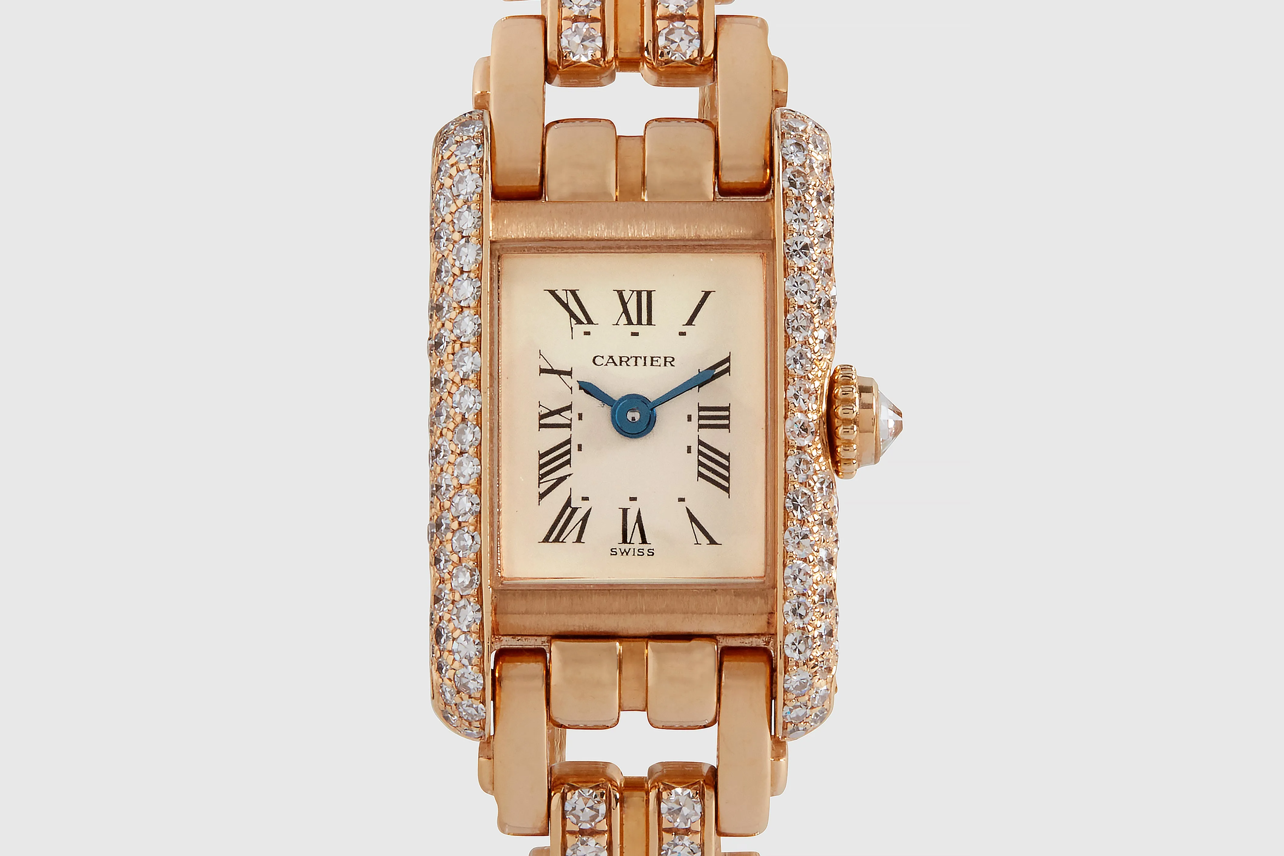 Diamond Cartier Tank Louis Mini