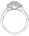 Diamond Multi-Layer Square Halo Engagement Ring (1 ct. t.w.) in 14k White Gold