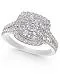 Diamond Multi-Layer Square Halo Engagement Ring (1 ct. t.w.) in 14k White Gold